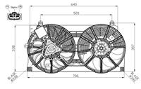 nissan Koelventilatorwiel