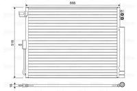 Valeo Condensor, airconditioning 822616