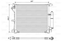 Valeo Condensor, airconditioning 822579