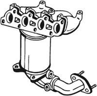 Katalysator vorne Bosal 090-205