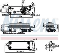 Nissens Oliekoeler, automatische transmissie 90988