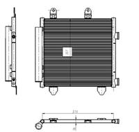 toyota Condensor, airconditioning 350445