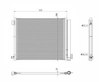 NRF Condensor, airconditioning 350469