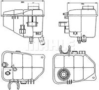 mahleoriginal Ausgleichsbehälter, Kühlmittel Mahle Original CRT 126 000S