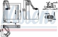 Verdampfer, Klimaanlage Nissens 92354