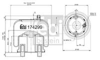 Federbalg, Luftfederung FEBI BILSTEIN 174299