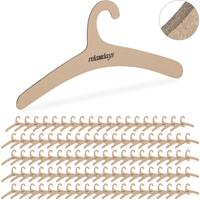 100 x Kleiderbügel, umweltfreundlich, platzsparend, Bügel Set, recycelter Karton, 42,5cm breit, Garderobenbügel, braun