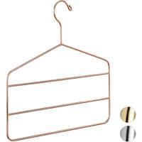 RELAXDAYS 1 x Hosenbügel, Mehrfachbügel, Hosen, Röcke, Schals, edles Design, platzsparend, 4 mm, Metall Kleiderbügel, kupfer