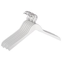 WENKO Kleerhanger Blanca wit-gelakt hout, 44 cm (set, 12-delig)