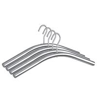 WENKO Kleerhanger Dry roestvrij, edelstaal-look, 45 cm (set, 4-delig)