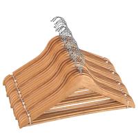 Wenko Formbügel Eco, 24er Set, Kleiderbügel - Braun - 