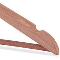 RELAXDAYS 36 x Kleiderbügel Zedernholz, Mottenschutz im Kleiderschrank, edles Design, eingekerbt, B: 44 cm, Bügel Set, natur