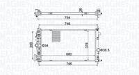 magnetimarelli Kühler, Motorkühlung Magneti Marelli 350213152300