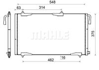 Mahle Condensor, airconditioning AC501000S