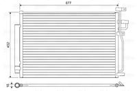 Kondensator, Klimaanlage Valeo 814166