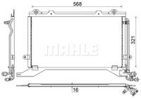 Mahle Condensor, airconditioning AC248000S