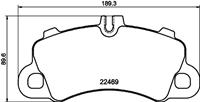 Bremsbelagsatz, Scheibenbremse Vorderachse Hella 8DB 355 040-761
