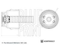 Blue Print Deksel, oliefilterbehuizing  Solution ADBP990021