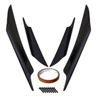 simoniracing Simoni Racing Set universele voorbumper 'Canards' - zwart - 4 stuks SRAC4