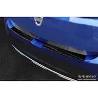 Avisa Zwart RVS Achterbumperprotector passend voor Dacia Sandero III 2020- incl. Stepway 'Ribs' (2-delig) AV245062