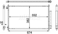 Mahle Condensor, airconditioning AC467001S