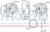 Nissens Oliekoeler, motorolie 91248