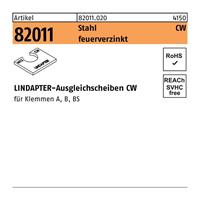 LINDAPTER Ausgleichscheibe R 82011 CW M 24 / 4,0 Stahl feuerverzinkt