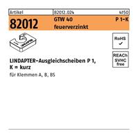 LINDAPTER Ausgleichscheibe R 82012 GTW 40 P1 M 20 / 10,0 feuerverzinkt