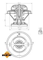 NRF Thermostaat, koelvloeistof 725068