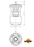 NRF Thermostaat, koelvloeistof 725133