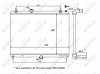 citroen Radiateur 58399