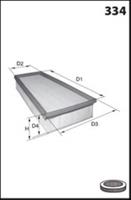 Mecafilter Luftfilter  ELP9412