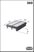 Mecafilter Luftfilter  ELP9516