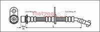 Metzger Bremsschlauch vorne links  4112166