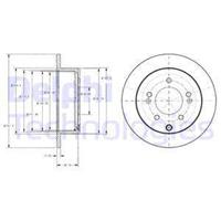 Delphi Bremsscheibe Hinterachse  BG4327