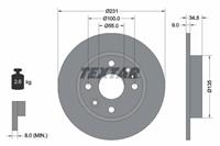 Textar Bremsscheibe Hinterachse  92096600