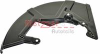 Metzger Spritzblech, Bremsscheibe Vorderachse links  6115075