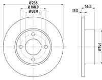 Hella Pagid Bremsscheibe Vorderachse  8DD 355 102-841