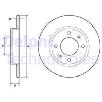 Delphi Bremsscheibe Hinterachse  BG2572