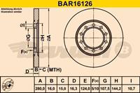 BARUM Bremsscheibe Hinterachse  BAR16126