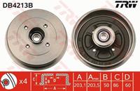 TRW Bremstrommel Hinterachse  DB4213B