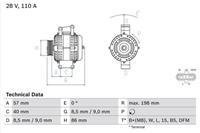 Bosch Generator  0 986 049 780
