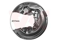 vanwezel Spritzblech, Bremsscheibe Hinterachse rechts Van Wezel 0334378