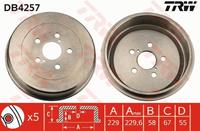 TRW Bremstrommel Hinterachse  DB4257