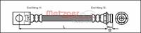 Metzger Bremsschlauch Hinterachse mitte  4113524