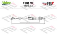 VALEO Kupplungsseil PEUGEOT,CITROËN 4101705 2150AH,2150CF,2150CS Kupplungsseilzug,Seilzug, Kupplungsbetätigung 2150CX