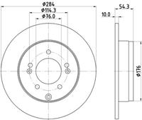 Hella Bremsscheibe Hinterachse  8DD 355 128-841