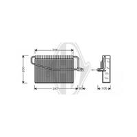 Diederichs Verdampfer, Klimaanlage  DCV1075