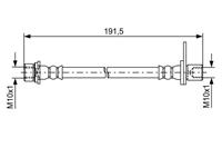 Bosch Bremsschlauch Hinterachse links innen  1 987 481 738