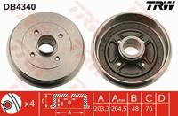 TRW Bremstrommel Hinterachse  DB4340